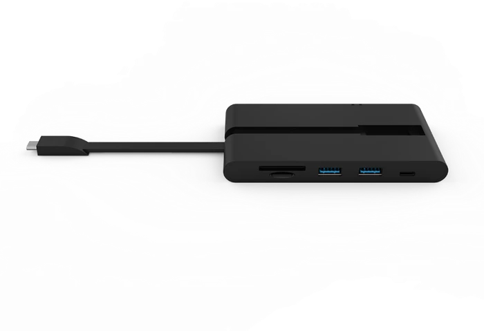 PNY All-in-One USB-C Mini Portable Dock, USB-C 3.0 [Stecker]