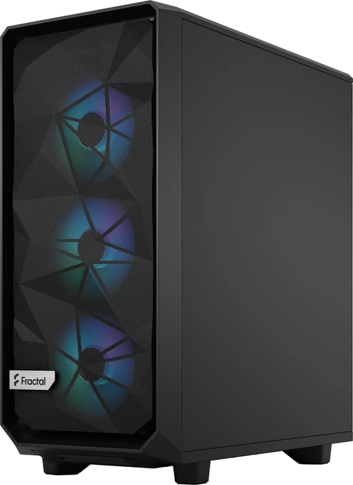 Fractal Design Meshify 2 Compact Lite RGB Black TG Light Tint, Glasfenster