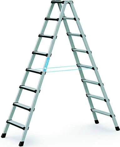 Zarges Comfortstep B Alu 2-tlg. Stehleiter, 2x 8 Stufen