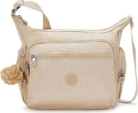 Kipling Gabbie Umhängetasche sparkled beige