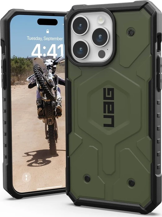 UAG Pathfinder Case with MagSafe für Apple iPhone 15 Pro Max Olive Drab