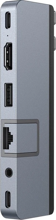 Targus HyperDrive DUO PRO 7-in-2 USB-C Hub - Grey, 2x USB4 [Stecker]