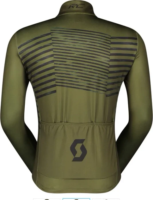 Scott RC Team Warm Graphics Trikot langarm fir green (Herren)
