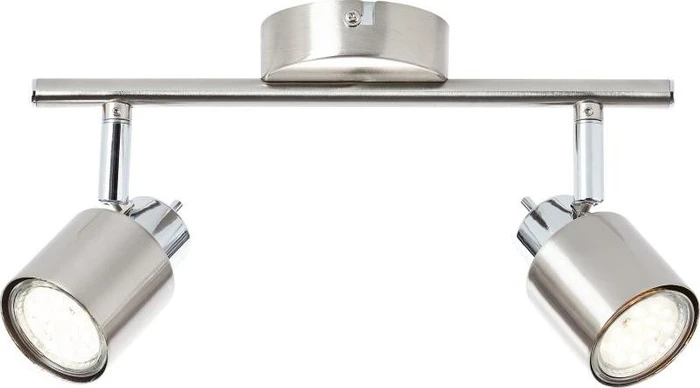 Brilliant Andres Spot 2-flammig nickel/chrom
