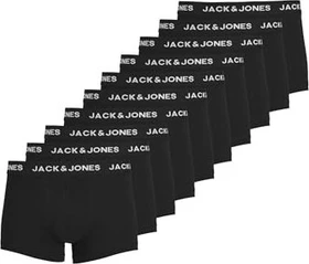 Jack & Jones Solid 10er Pack Boxer Briefs schwarz (Herren)