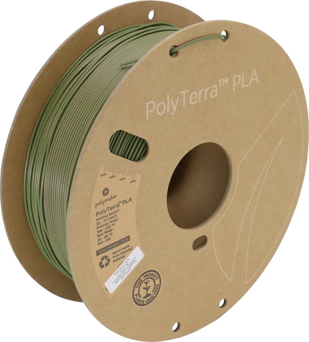 Polymaker PolyTerra PLA Dual, Camouflage (Dark Green-Brown), Spule, 1.75mm, 1.00kg