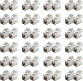 deleyCON Keystone Modul Mini, RJ-45 Buchse via Verlegekabel, Cat6a, STP, 48er-Pack