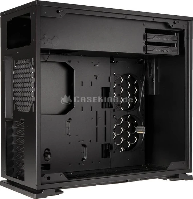 In Win 101C, schwarz, Glasfenster