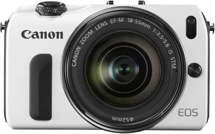 Canon EOS M weiß mit Objektiv EF-M 18-55mm 3.5-5.6 IS STM