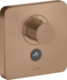 Hansgrohe Axor ShowerSelect Thermostat HighFlow für 1 Verbraucher und zusätzlichen Abgang brushed red gold