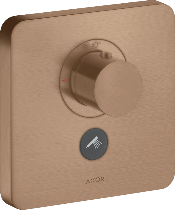 Hansgrohe Axor ShowerSelect Thermostat HighFlow für 1 Verbraucher und zusätzlichen Abgang brushed red gold