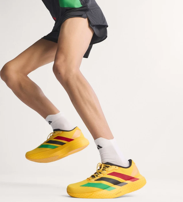 adidas Adizero Evo SL bold gold/vivid green/pure ruby (Herren)