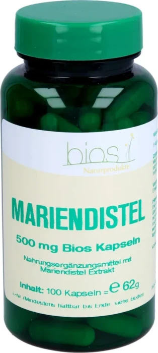BIOS Medical Services Mariendistel 500mg Bios Kapseln, 100 Stück
