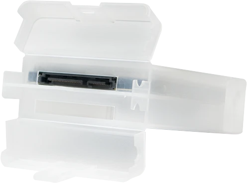 LogiLink Festplatten Schutz-Box, 2x 2.5", transparent