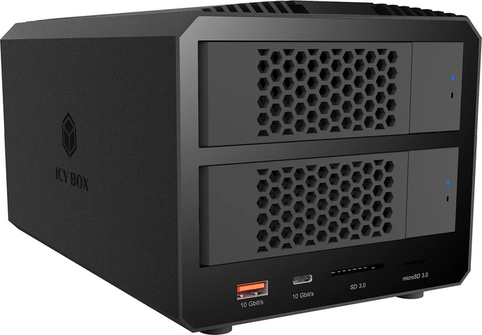 RaidSonic Icy Box IB-RD3721HR-CU31, Spade RAID 3721, 2x 2.5"/3.5", USB-C 3.1