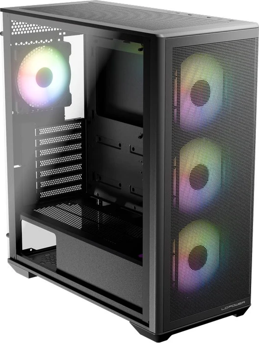 LC-Power Gaming 811B Meshwork_XL Dark, schwarz, Glasfenster