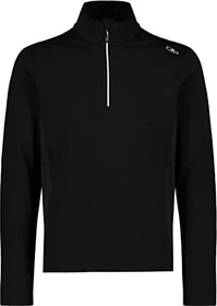 CMP Grit Tech Fleece Funktionsshirt langarm nero/bianco (Herren)