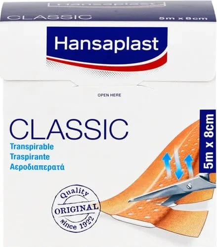 Hansaplast Classic, 8cm x 5m, 1 Stück