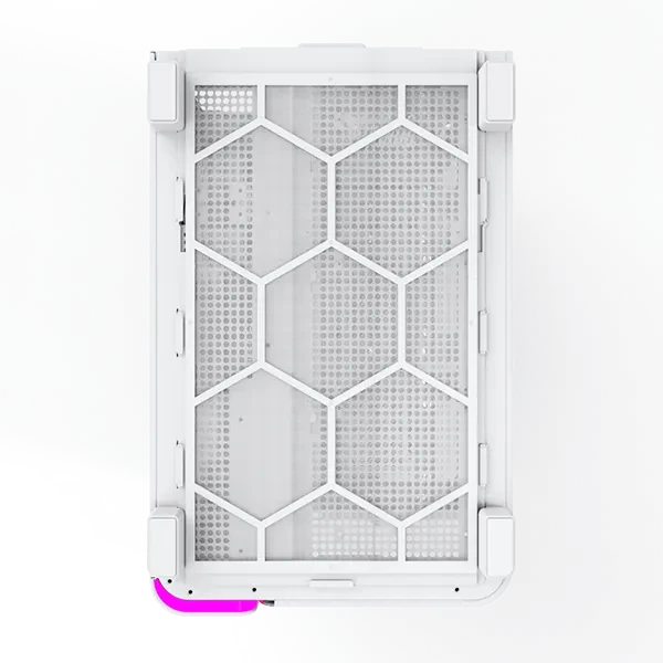 Montech King 95 Pure White, weiß, Glasfenster