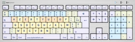 LogicKeyboard ALBA Dyslexie Keyboard Mac, USB, FR