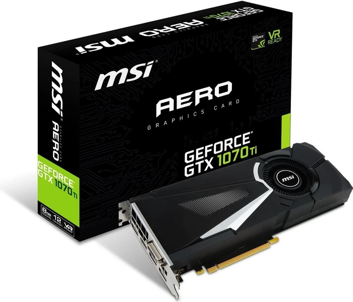 MSI GeForce GTX 1070 Ti Aero 8G, 8GB GDDR5, DVI, HDMI, 3x DP