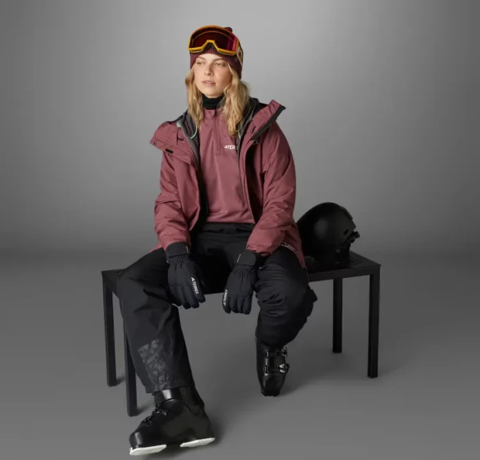 adidas Terrex Multi 2L Rain.RDY Funktionsjacke burgundy (Damen)