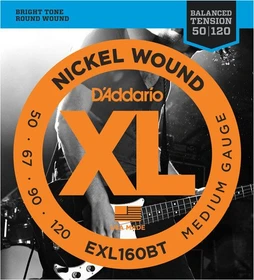 D'Addario XL Nickel Wound Bass Balanced Tension Medium, Long Scale