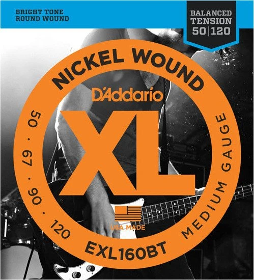 D'Addario XL Nickel Wound Bass Balanced Tension Medium, Long Scale