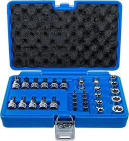 BGS technic Torx Bitset/Steckschlüsselsatz inkl. Werkzeugbox, 34-tlg.