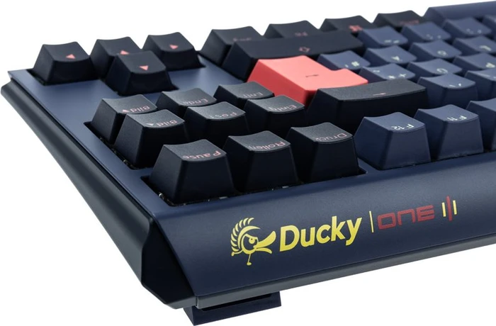 Ducky One 3, Cosmic Blue, TKL, PBT, LEDs RGB, MX RGB ERGO CLEAR, USB, DE