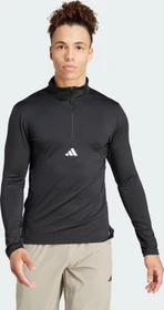 adidas Workout Quarter-Zip Funktionsshirt langarm schwarz/weiß (Herren)