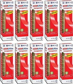 tesa tesafilm transparent, Klebeband, 15mm/10m, 10 Stück