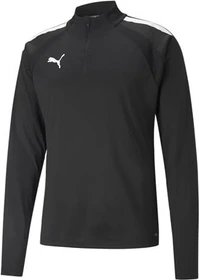 Puma teamLIGA Quarter-Zip Funktionsshirt langarm schwarz/weiß (Herren)