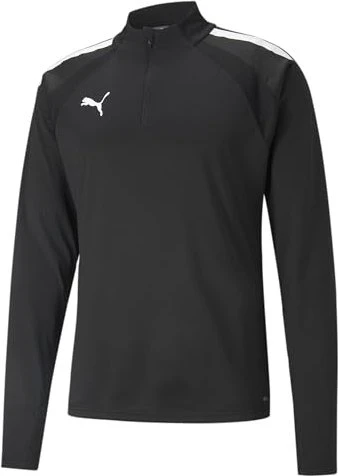Puma teamLIGA Quarter-Zip Funktionsshirt langarm schwarz/weiß (Herren)
