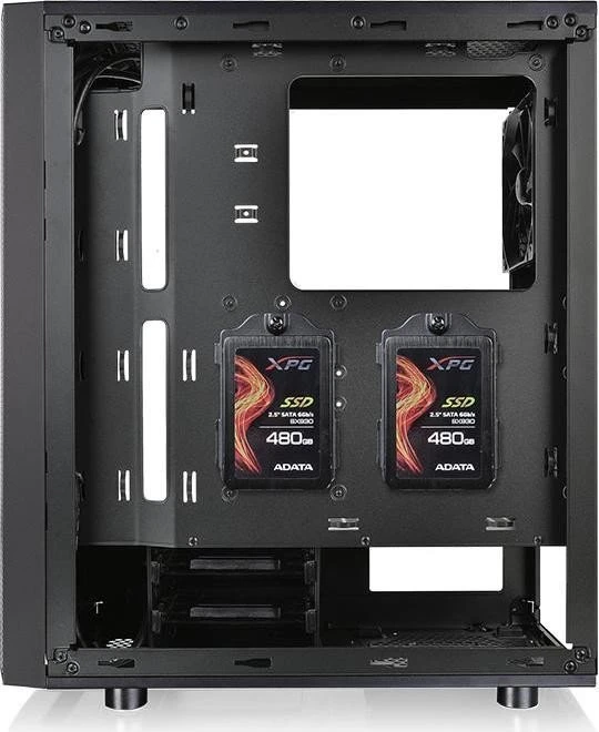 Thermaltake Versa J24 TG RGB, schwarz, Glasfenster