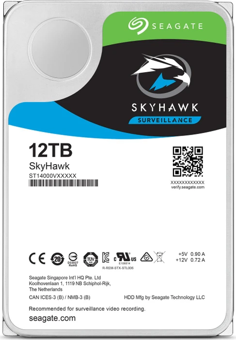 Seagate SkyHawk 12TB, 24/7, 512e / 3.5" / SATA 6Gb/s