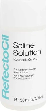 RefectoCil Saline Solution Kochsalzlösung Vor- & Nachlösung für Brauen & Wimpern, 150ml