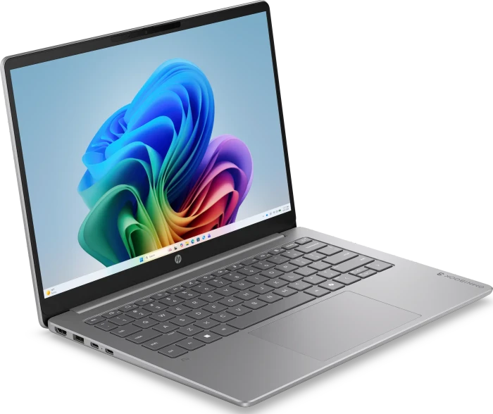 HP OmniBook 3 14-hz0157ng, Nouvelle Silver, Snapdragon X - X1-26-100, 8GB RAM, 512GB SSD, DE