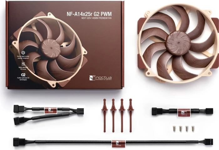 Noctua NF-A14x25r G2 PWM, 140mm