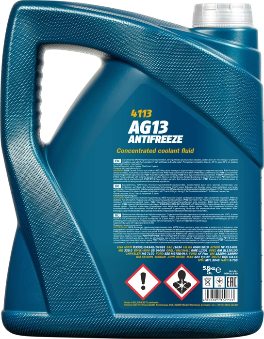 Mannol Antifreeze AG13 Hightec 5l (MN4113-5) – Bild 2 von 2