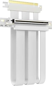 Glotrends Riser Kabel, gewinkelt, PCIe 5.0, 300mm, weiß