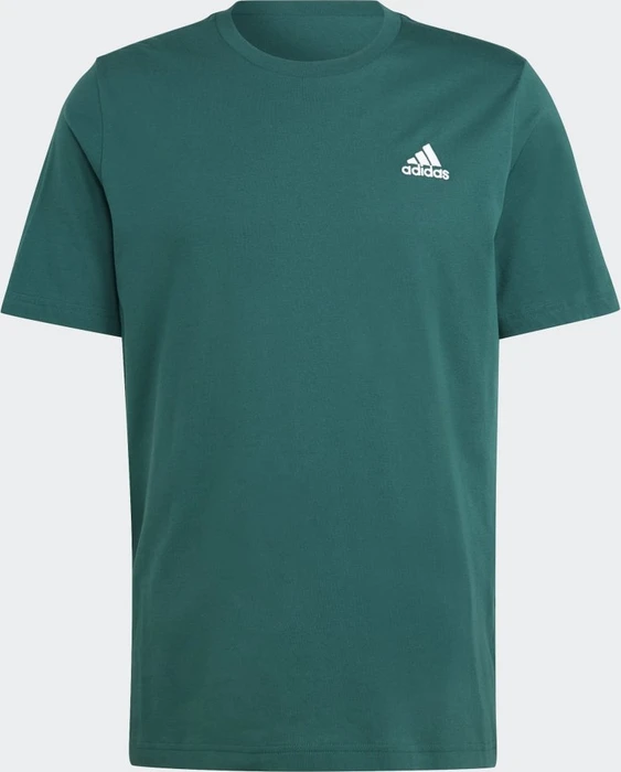 adidas Essentials Single Jersey Embroidered Small Logo T-Shirt kurzarm collegiate green (Herren)
