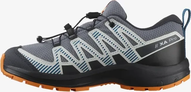 Salomon XA Pro V8 Waterproof grisaille/dark blue/turmeric (Junior)