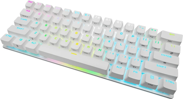 Corsair Gaming K70 PRO MINI Wireless, weiß, MX RGB RED, USB/Bluetooth, US