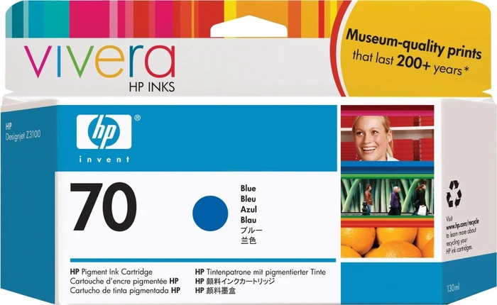 HP Tinte 70 blau