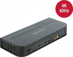 DeLOCK 4K 60Hz HDMI/USB KVM-Switch, 2-port