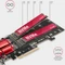 Axagon PCIe -> 2x M.2 PCIe, PCIe 3.0 x8 Vorschaubild