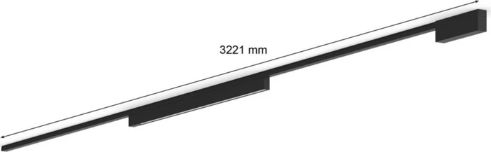 Philips Hue White and Color Ambiance Basis Perifo Schienensystem für die Decke gerade mit 1 Lineare Lightbar schwarz