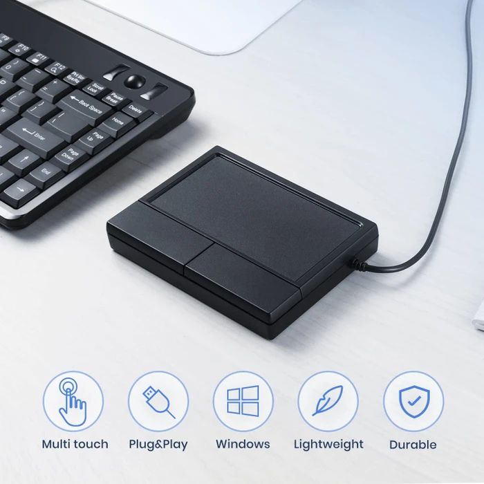 Perixx PERIPAD-504 Wired Touchpad, schwarz, USB-A