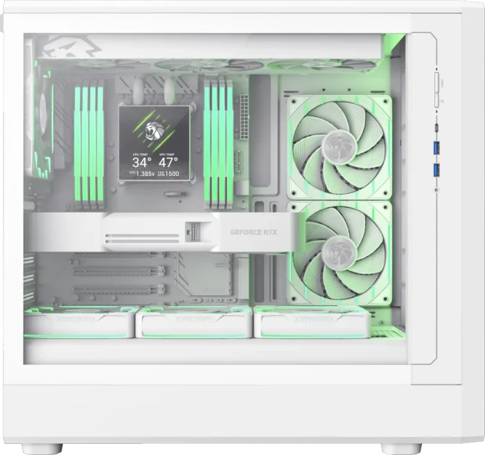 GameMax Claw 460 WH, Glasfenster